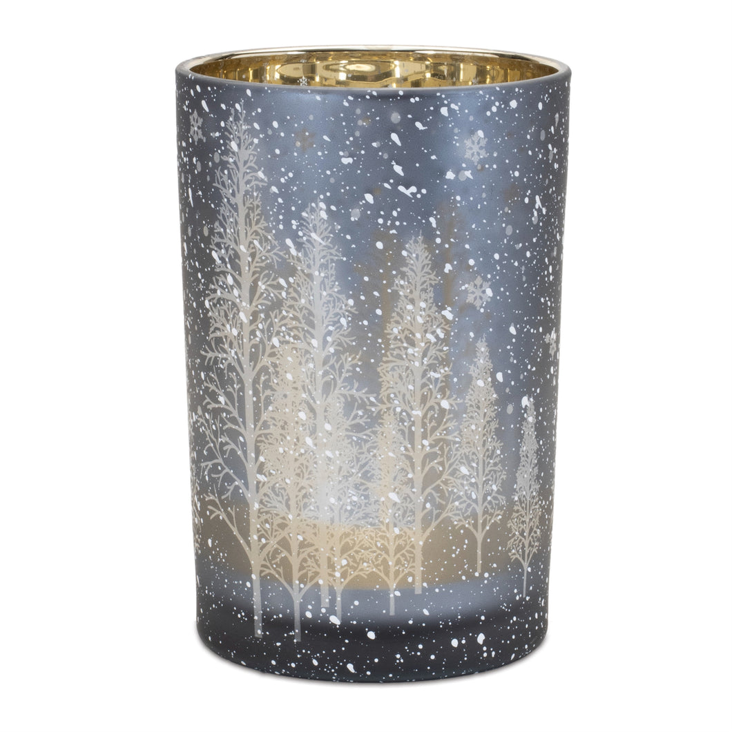 Winter Scene Candle Holder