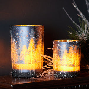 Winter Scene Candle Holder