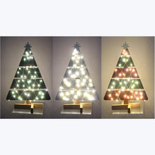 Load image into Gallery viewer, Wood Christmas Tree Light Up
