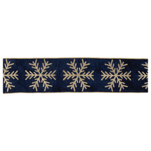 Load image into Gallery viewer, Navy Snowflake Ribbon
