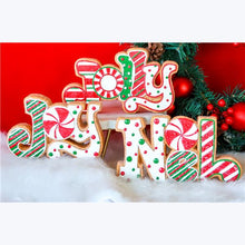 Load image into Gallery viewer, Gingerbread Bubble Christmas Words
