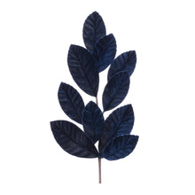 Load image into Gallery viewer, Navy Magnolia Leaf Spray
