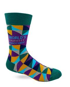 World's Okayest Brother Men's Socks