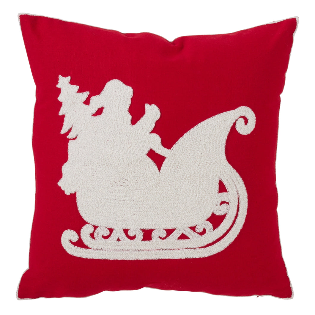 Santa Sleigh Pillow