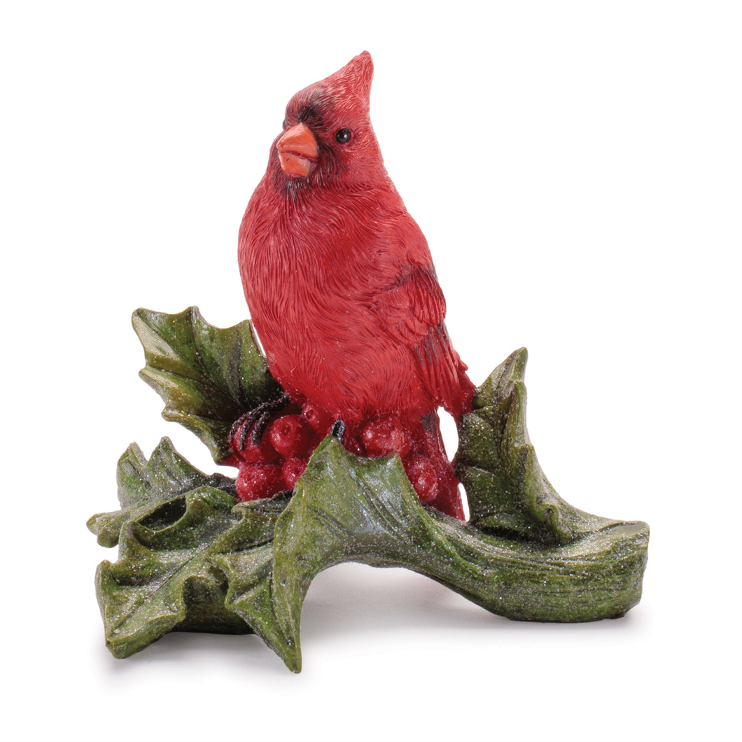 Cardinal on Holy Figurine