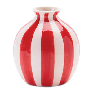 Red & White Bud Vase