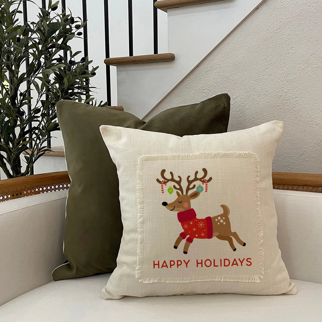 Whacky Reindeer Pillow