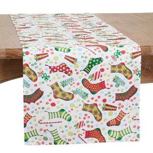 Christmas Stocking Table Runner