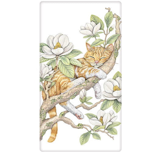 Magnolia Cat Towel