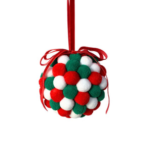 Pom Pom Ball Ornament