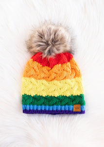 Classic Rainbow Stripe Hat