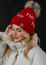 Load image into Gallery viewer, Ho Ho Ho Pom Hat
