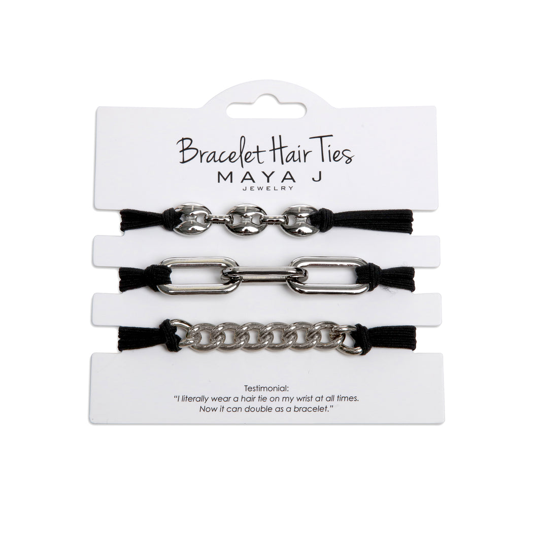 Bracelet/Hair Ties Briana Silver