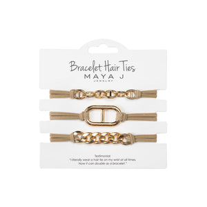 Bracelet/Hair Ties Clover Gold