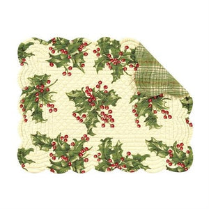 Holly Cream Placemat