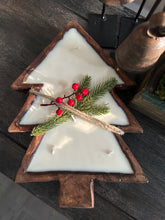 Load image into Gallery viewer, Christmas Tree Dough Bowl Candle
