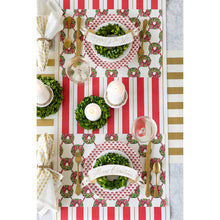 Load image into Gallery viewer, Paper Red &amp; Gold Awning Table Runner
