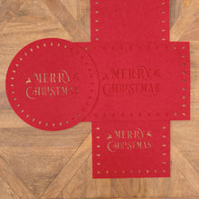 Load image into Gallery viewer, Merry Christmas Felt Placemat
