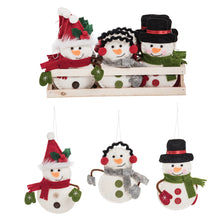 Load image into Gallery viewer, Jingle Snowman Ornament
