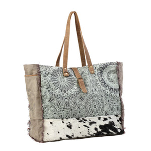 Green Floral Print Weekender 1192