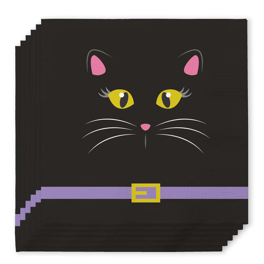 Boo Crew Cat Cocktail Napkins