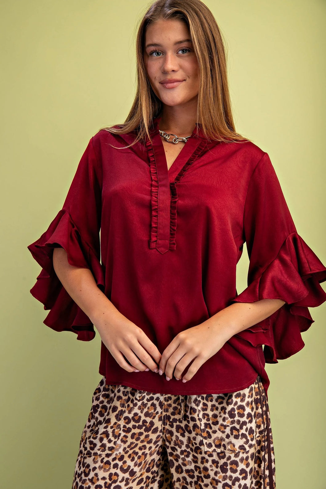 Killing It Top Burgundy