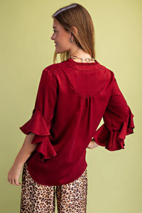 Killing It Top Burgundy