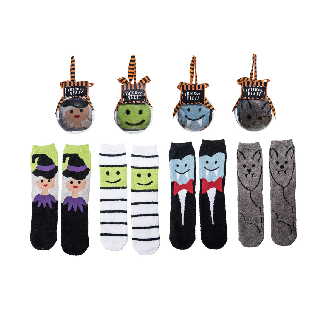 Fuzzy Spooktacular Halloween Socks