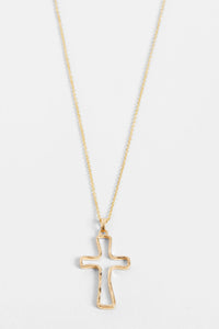 Hollow Cross Necklace