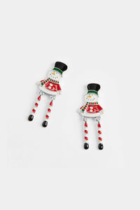 Snowman Dangle Earrings