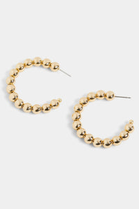 Beaded Ball Hoops