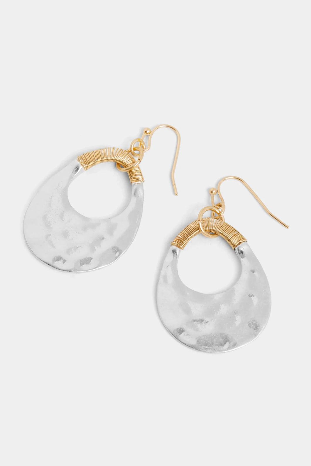 Hammered Hoop Earrings