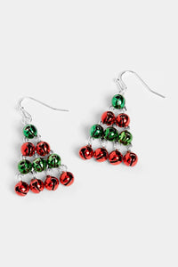 Jingle Bell Christmas Tree Earrings