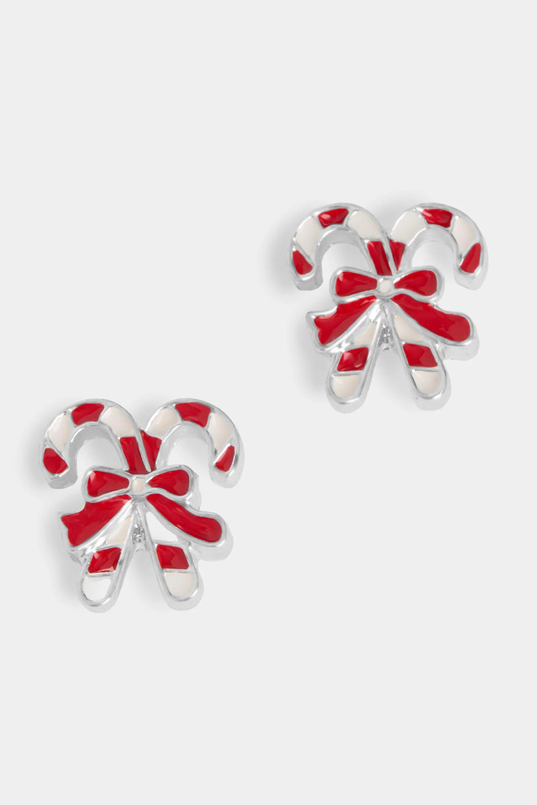 Candy Cane Stud Earrings