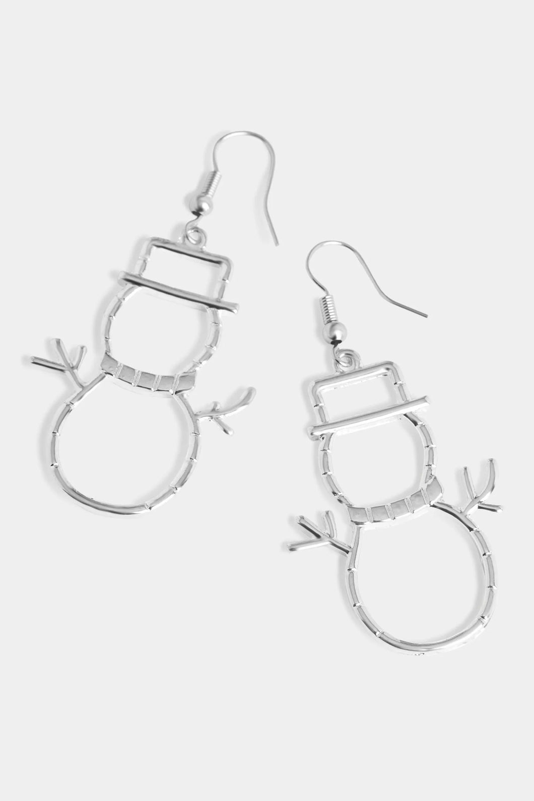 Snowman Outline Earrings