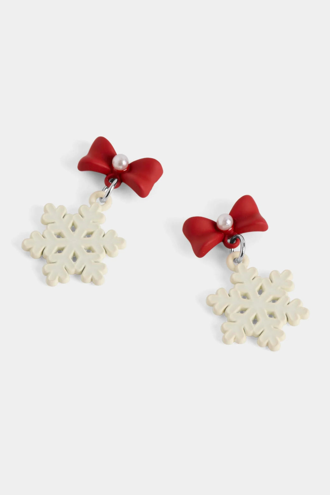 Bow Snowflake Earrings