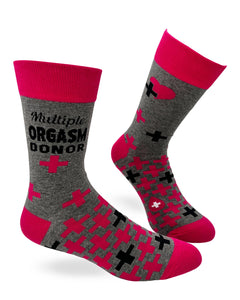 Orgasm Donor Mens Socks