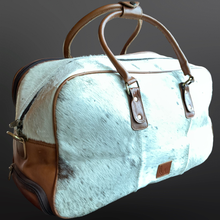 Load image into Gallery viewer, Western Cowhide Wheeled Duffel Bag Carry On

