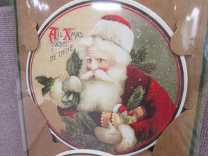 Joy Santa Paper Coasters