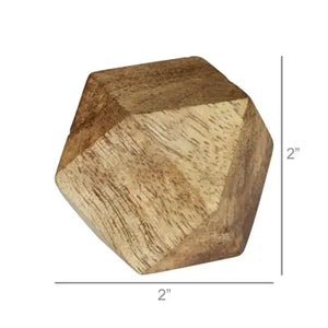 Wood Dodecahedron Object