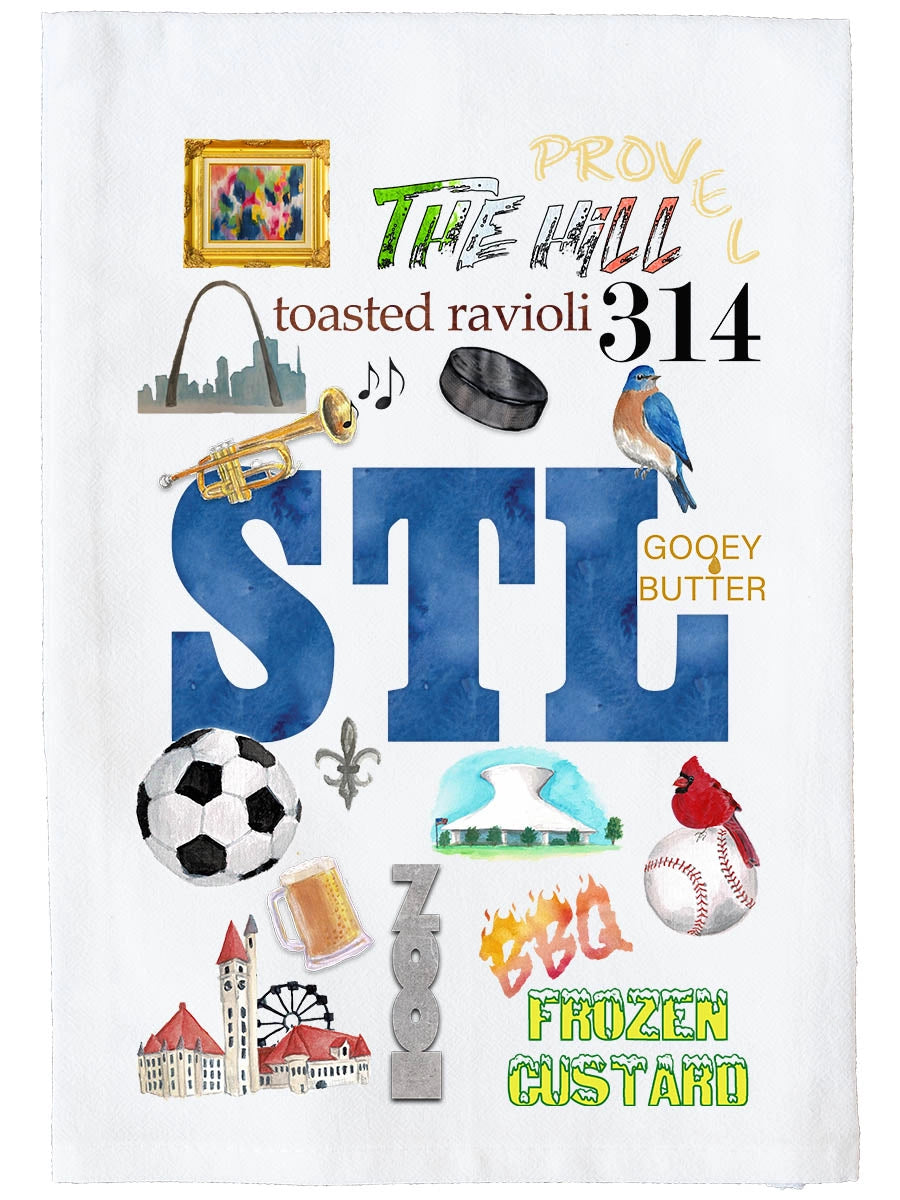 St. Louis Collage Towel