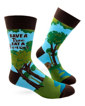 Load image into Gallery viewer, Save A Tree Men&#39;s Socks
