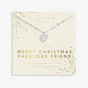 Merry Christmas Fabulous Friend Necklace