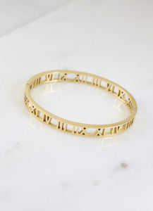 Gentry Roman Numeral Cuff Bracelet