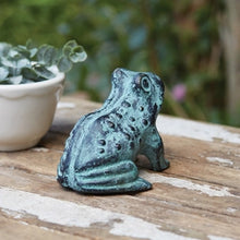 Load image into Gallery viewer, Cast Iron Frog Figurine
