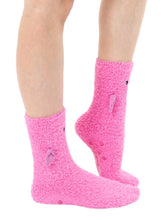 Load image into Gallery viewer, Fuzzy Flamingo Socks/Slippers
