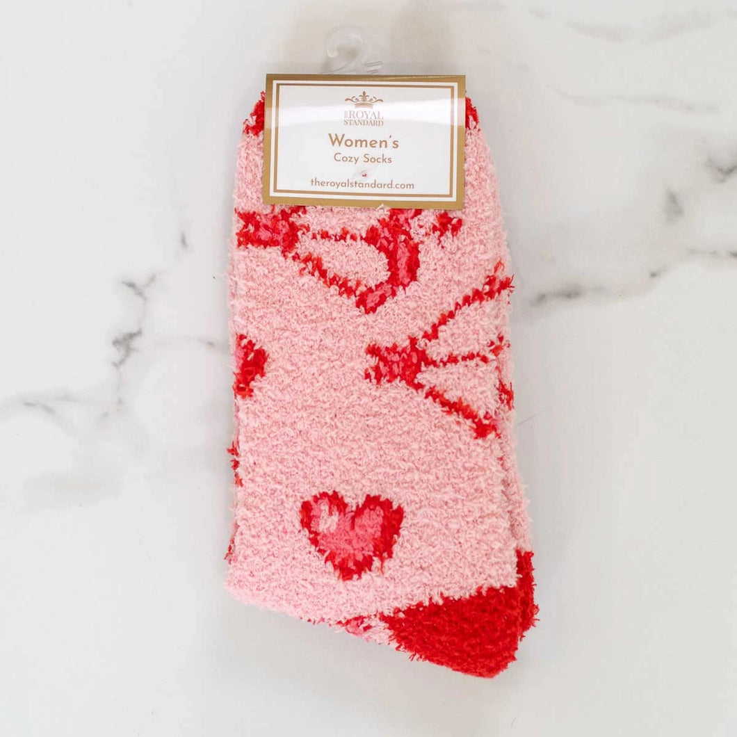 Fuzzy Cupid Socks