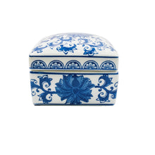 Load image into Gallery viewer, Chinoiserie Square Ceramic Box
