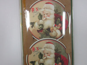 Joy Santa Paper Coasters