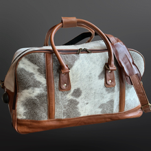 Load image into Gallery viewer, Western Cowhide Wheeled Duffel Bag Carry On
